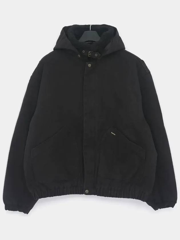 Pow Shirring Lined Bomber Men s Jacket FW24J10 BLACK - SUPREME - BALAAN 3