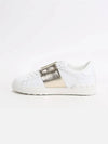hidden strap low top sneakers white gold - VALENTINO - BALAAN.