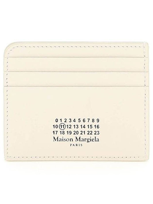 Stitch Number Logo Card Wallet Light Grey - MAISON MARGIELA - BALAAN 1