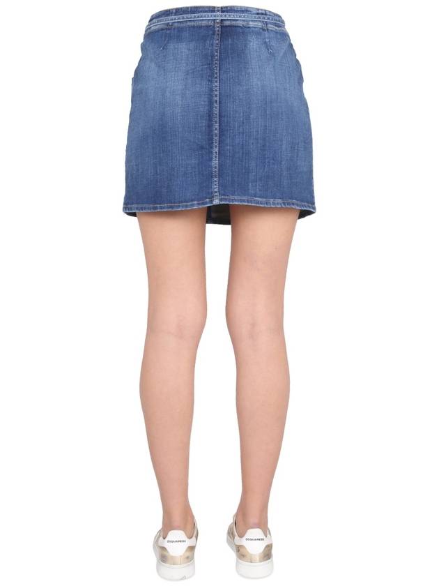 Denim Skirt S72MA0922 S30342470 BLUE - DSQUARED2 - BALAAN 5