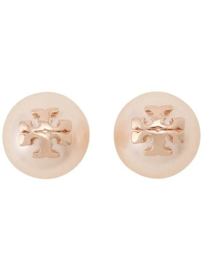 Crystal Pearl Stud Earring Rose - TORY BURCH - BALAAN 2