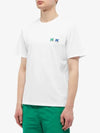 Double Monochrome Fox Head Patch Classic Short Sleeve T-Shirt White - MAISON KITSUNE - BALAAN 5