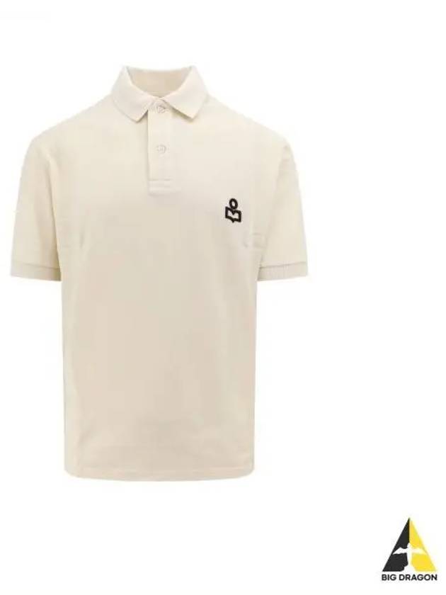 Afko Logo Cotton Polo Shirt Ecru - ISABEL MARANT - BALAAN 2