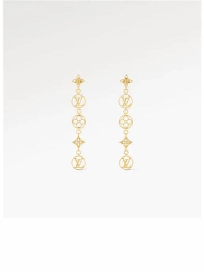 LV Lace Earrings Gold - LOUIS VUITTON - BALAAN 2