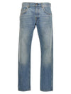 Horsebits Cotton Jeans Blue - GUCCI - BALAAN 2