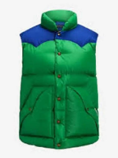 Domestic Down Western Vest Green 1236887 - POLO RALPH LAUREN - BALAAN 1