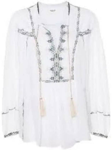 24 SILEKIA HT0371FA B1J15E 20WH Cotton Shirt 1243998 - ISABEL MARANT - BALAAN 1