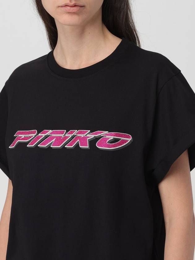 T-shirt Pinko in cotone con logo - PINKO - BALAAN 3