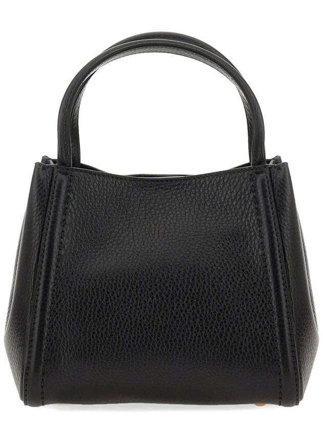 Logo Leather Tote Bag Black - VALENTINO - BALAAN 4