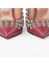 red studded stiletto heel burgundy - VALENTINO - BALAAN 8