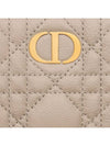 Caro Dahlia Supple Cannage Calfskin Half Wallet Sand - DIOR - BALAAN 5