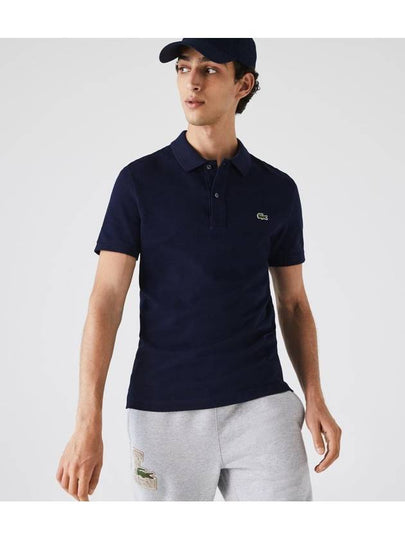 Slim Fit Short Sleeve Polo Shirt Navy - LACOSTE - BALAAN 2