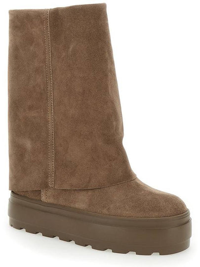 'New Double Face' Beige Reversible Boots In Suede Woman - CASADEI - BALAAN 2