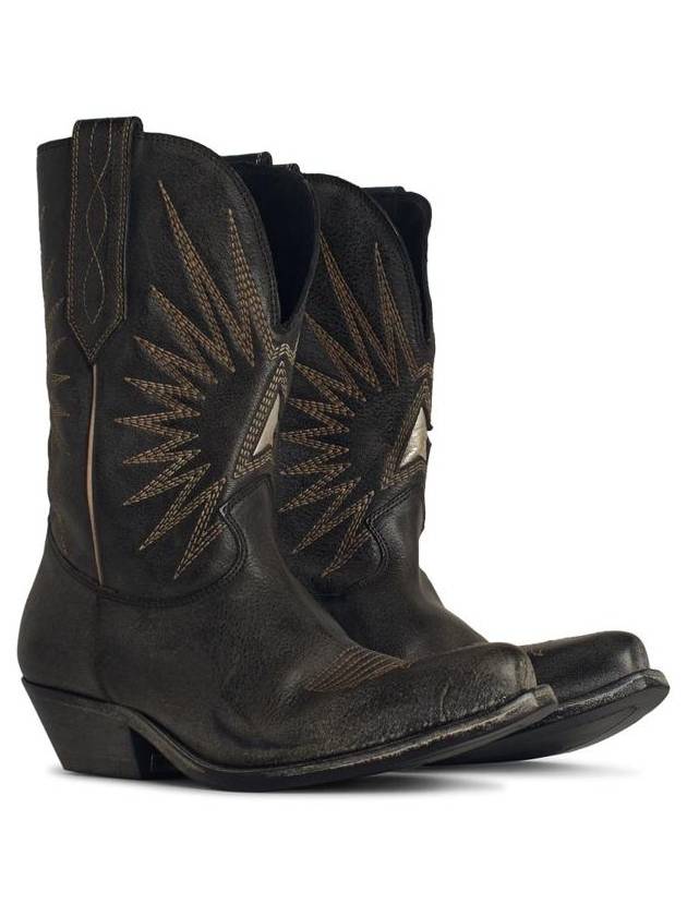 Wish Star Leather Western Boots GWF00136F00488590402 - GOLDEN GOOSE - BALAAN 3