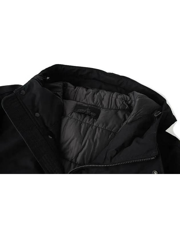 Ghost Piece Nylon Hooded Jacket Black - STONE ISLAND - BALAAN 4