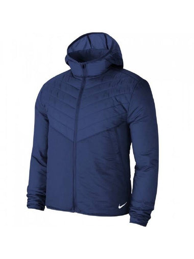 Men's Aero Layer Reflective Lightweight Running Track Jacket Navy - NIKE - BALAAN 1