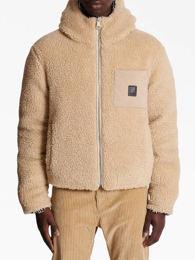 Teddy Monogram Reversible Jacket Beige - BALMAIN - BALAAN 6