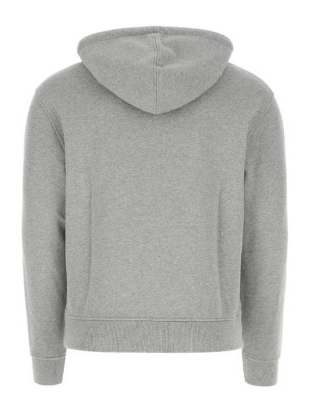 Heart Small Logo Hoodie Grey - AMI - BALAAN 3