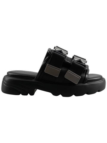 Flash Flat Slippers Black - BOTTEGA VENETA - BALAAN 1