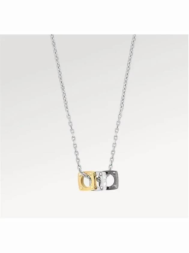 Monogram Bold Necklace Gold Silver - LOUIS VUITTON - BALAAN 2