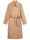 Women's Bcollag Wool Double Coat Camel - MAX MARA - BALAAN 1