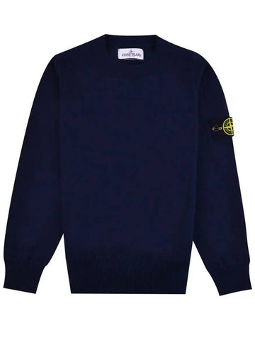 Kids Women s Wappen Crew Neck Knit 7616502A4 V0020 - STONE ISLAND - BALAAN 1