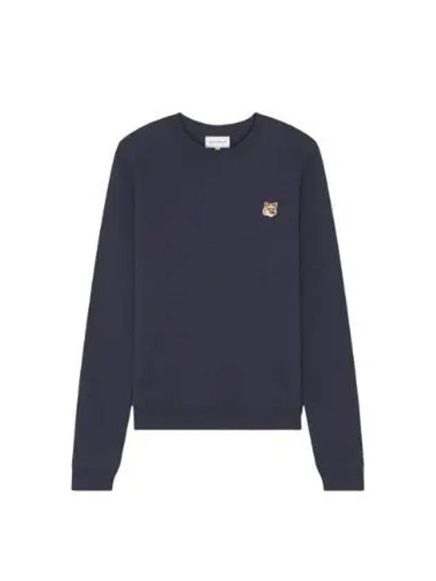 Fox Head Patch Regular Sweatshirt Ink Blue - MAISON KITSUNE - BALAAN 2