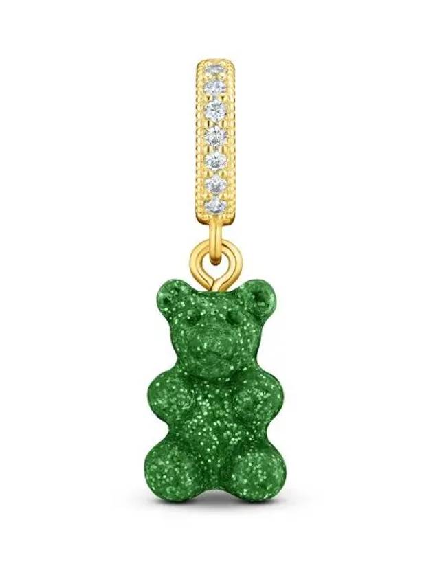 NOSTALGIA BEAR GREEN HAZE PAVE CONNECTOR WOMEN CHARM - CRYSTAL HAZE - BALAAN 2