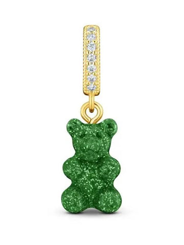 Nostalgia Bear Pendant Pave Green Haze Women s Charm - CRYSTAL HAZE - BALAAN 1