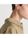 Dior Tribales Earrings Gold Finish Metal White Le - DIOR - BALAAN 4