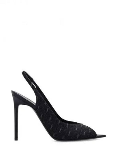 LOLA Monogram Slingback Heel 271249 - SAINT LAURENT - BALAAN 1