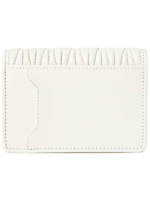 Matelasse Nappa Leather Card Wallet White - MIU MIU - BALAAN 3