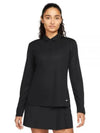 Women's Golf Dri Fit Victory Long Sleeve Polo Shirt Black - NIKE - BALAAN 2