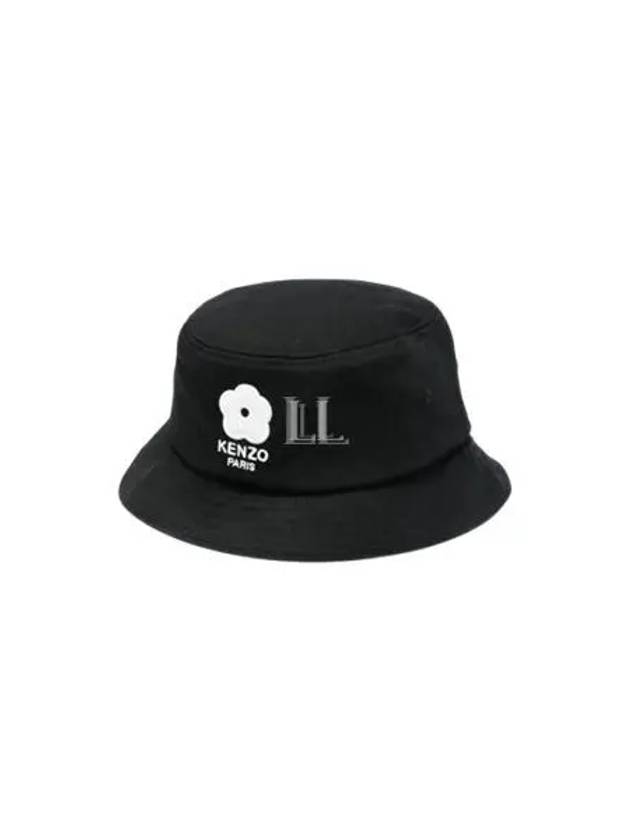 Flower Logo Embroidery Bucket Hat Black - KENZO - BALAAN 2