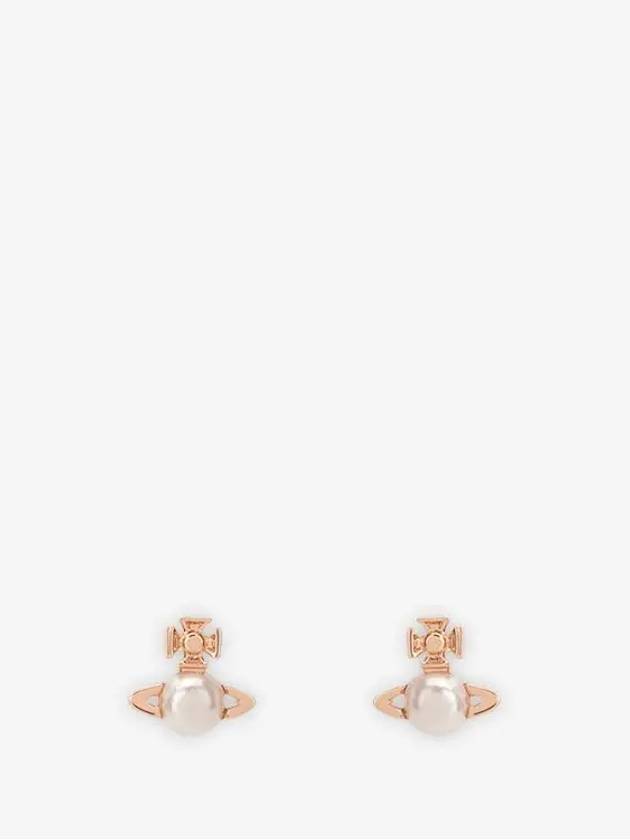 Balvina Pearl Earrings Pink Gold - VIVIENNE WESTWOOD - BALAAN 4