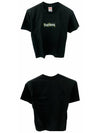 T57 BK Box Logo Round Short Sleeve TShirt Black Men's TShirt TSH - SUPREME - BALAAN 4