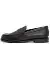 Granville Oblique Leather Loafer Black - DIOR - BALAAN.