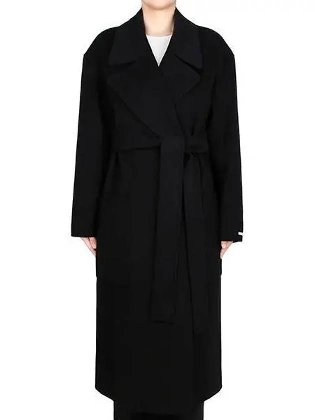 Black Veleno Wool Coat 22016031 013 271270 1103471 - MAX MARA - BALAAN 1