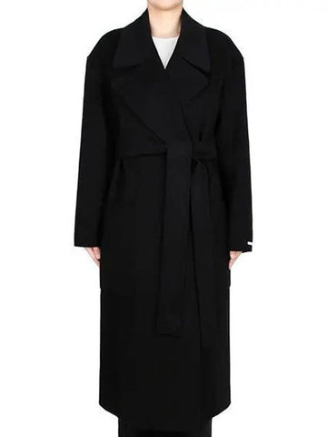 Black Veleno Wool Coat 22016031 013 271270 1103471 - MAX MARA - BALAAN 1