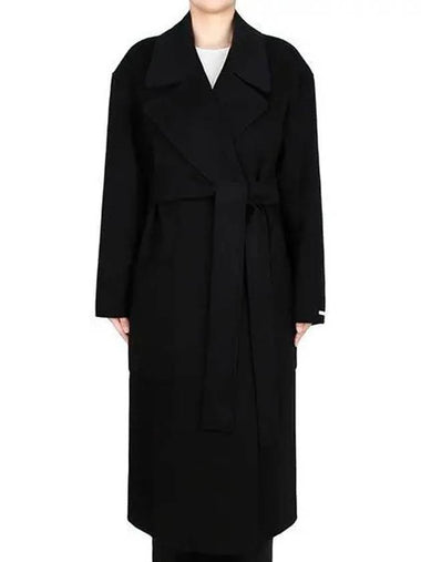 Black Veleno Wool Coat 22016031 013 271541 1103471 - MAX MARA - BALAAN 1