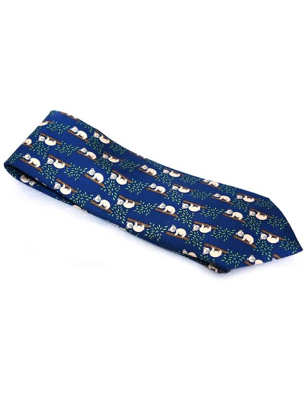 panda blue tie - HERMES - BALAAN 3