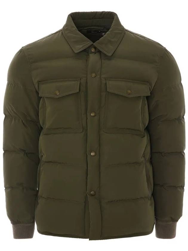 Men's Shirt Padded Jacket Green - TOM FORD - BALAAN 2