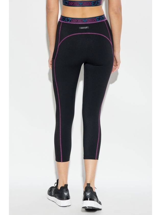 EA7 Emporio Armani Training Leggings With Logo, Women's, Black - EMPORIO ARMANI - BALAAN 4