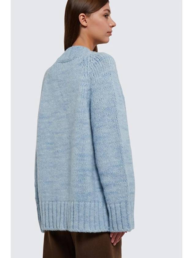 Botanical Dyed V-Neck Knit Cardigan Pale Blue - MAISON MARGIELA - BALAAN 3