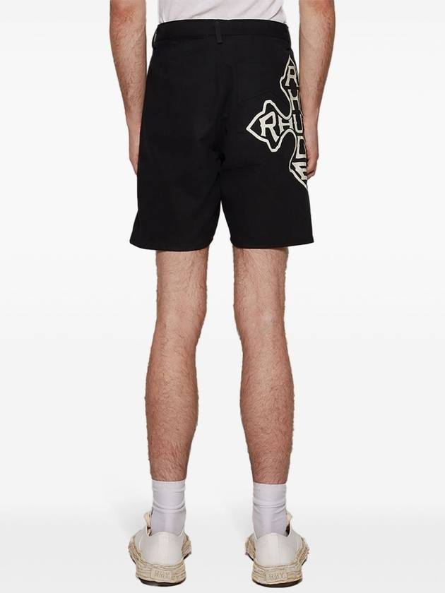 RHUDE CROSS LOGO TWILL SHORT - RHUDE - BALAAN 5