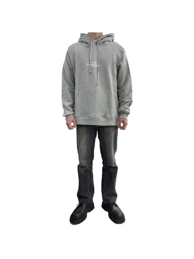 Back Logo Printing Hoodie Grey - MOOSE KNUCKLES - BALAAN 8