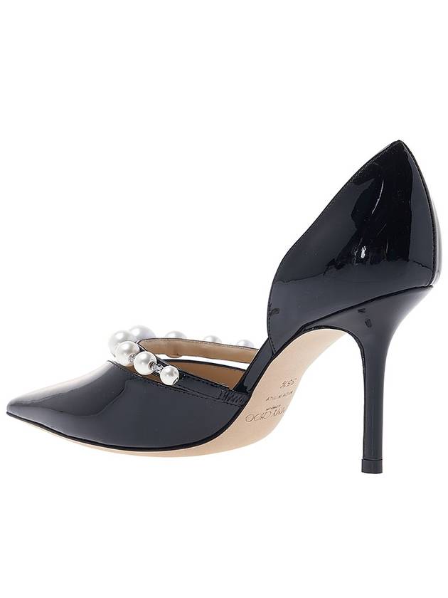 Aurelie 85 Pearl Patent Leather Pumps Heels Black - JIMMY CHOO - BALAAN 4