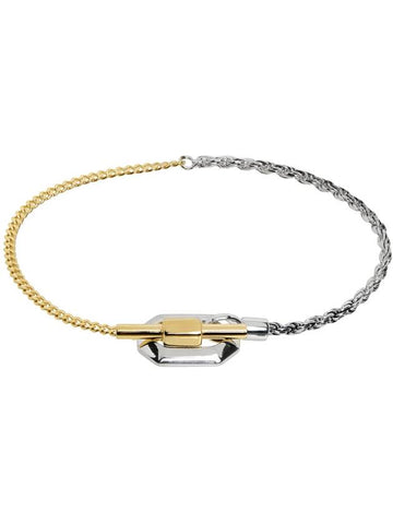 Facet Chain Bracelet Silver Gold - BOTTEGA VENETA - BALAAN 1