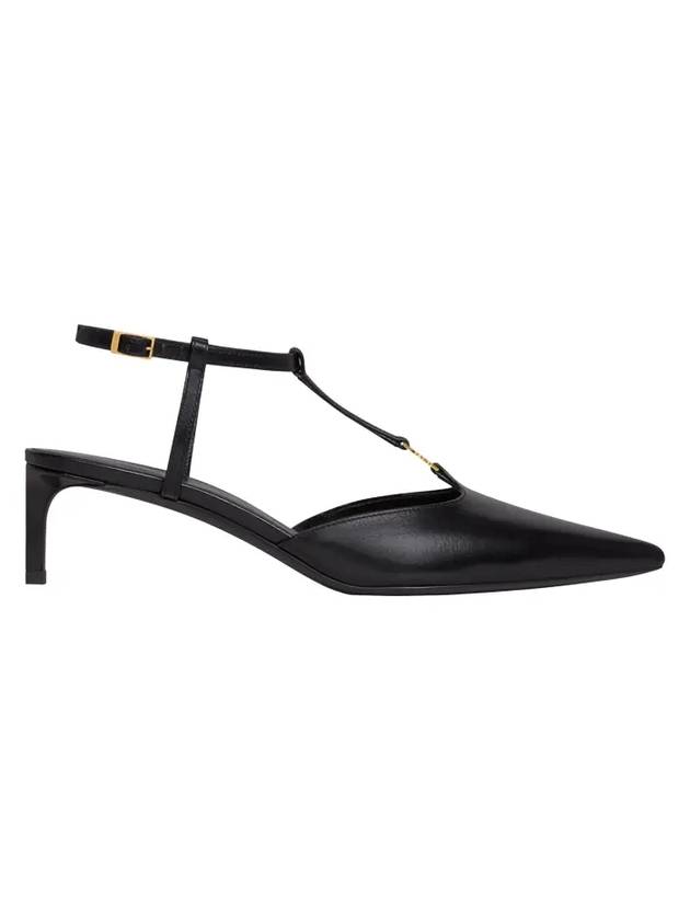 Kitten T-Bar Strap Calfskin Pumps Black - CELINE - BALAAN 1