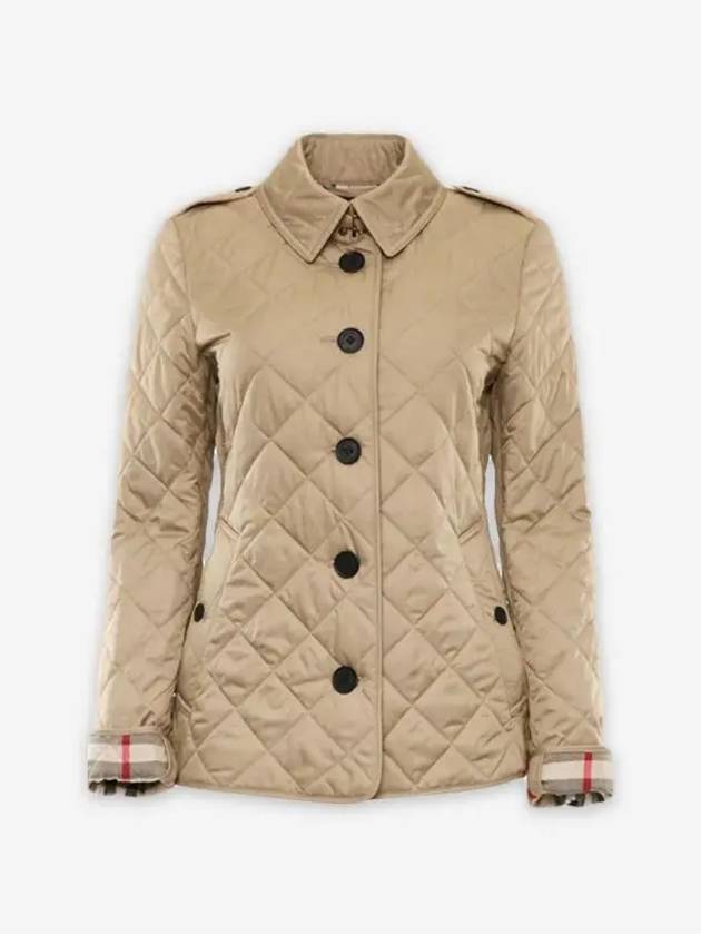 Diamond Quilted Jacket Archive Beige - BURBERRY - BALAAN 2